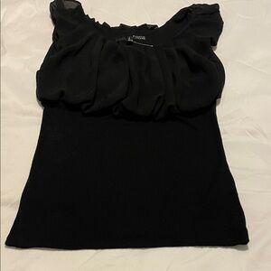 Plastic Island Black Blouse